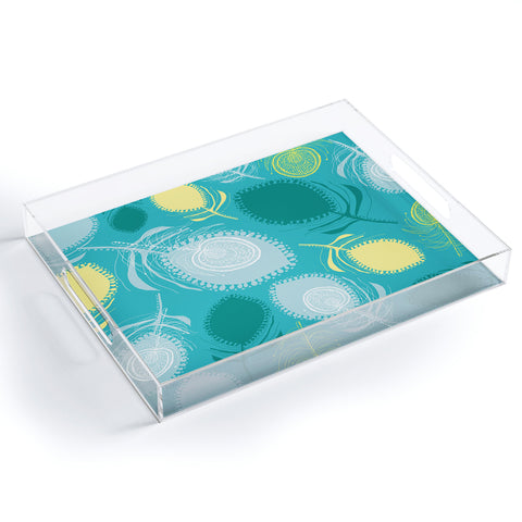Rachael Taylor Electric Feather Shapes Acrylic Tray