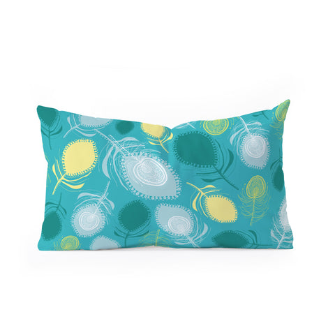 Rachael Taylor Electric Feather Shapes Oblong Throw Pillow