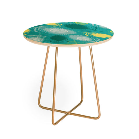 Rachael Taylor Electric Feather Shapes Round Side Table
