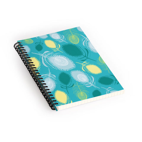Rachael Taylor Electric Feather Shapes Spiral Notebook