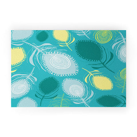 Rachael Taylor Electric Feather Shapes Welcome Mat