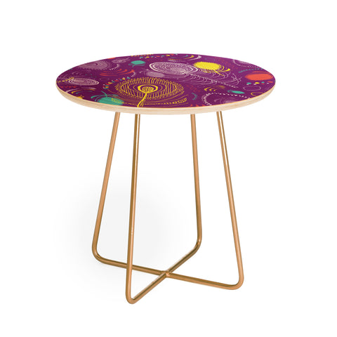 Rachael Taylor Electric Peacocks Round Side Table
