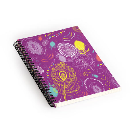 Rachael Taylor Electric Peacocks Spiral Notebook