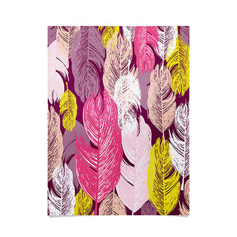 Rachael Taylor Funky Feathers Poster
