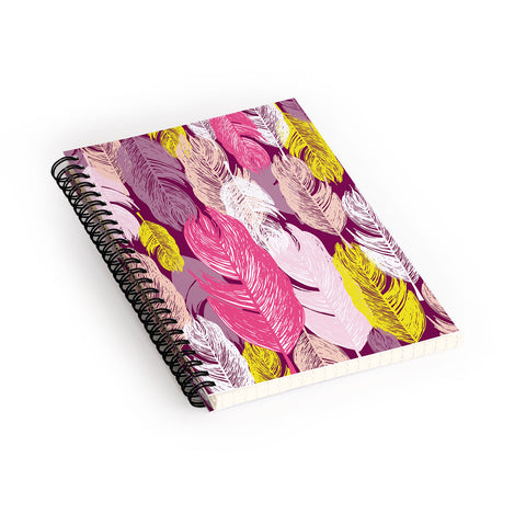 Rachael Taylor Funky Feathers Spiral Notebook
