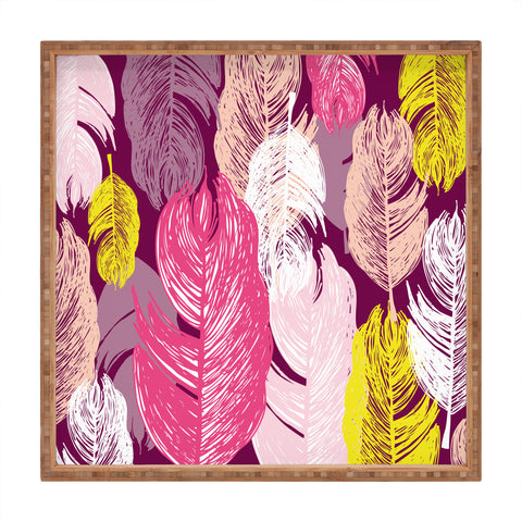 Rachael Taylor Funky Feathers Square Tray