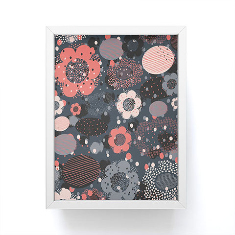 Rachael Taylor Geo Flowers Framed Mini Art Print