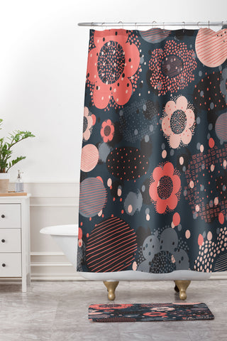 Rachael Taylor Geo Flowers Shower Curtain And Mat