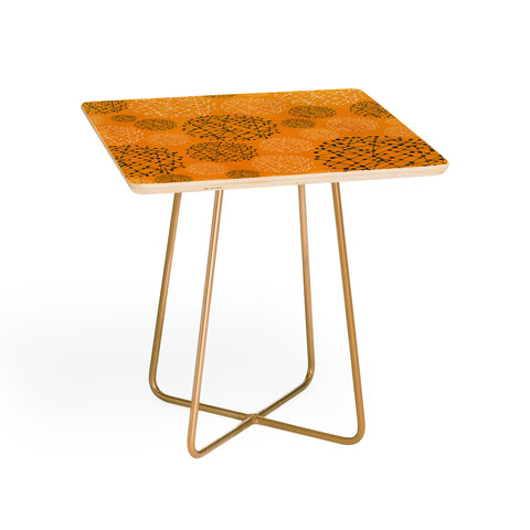 Rachael Taylor Lattice Trail Mustard and Storm Side Table