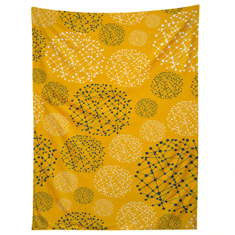 Rachael Taylor Lattice Trail Mustard and Storm Tapestry