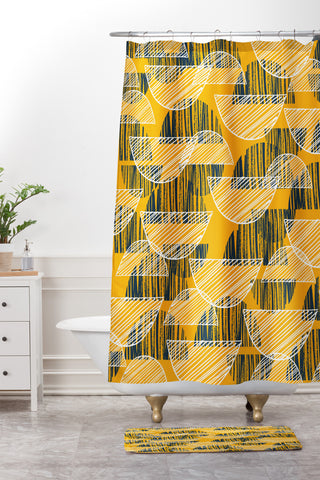 Rachael Taylor Multi Arc Showers Shower Curtain And Mat