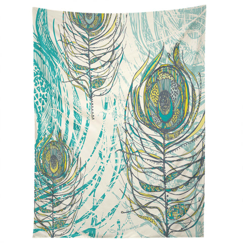 Rachael Taylor Peacock Feathers Tapestry