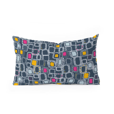 Rachael Taylor Shapes And Squares 1 Oblong Throw Pillow