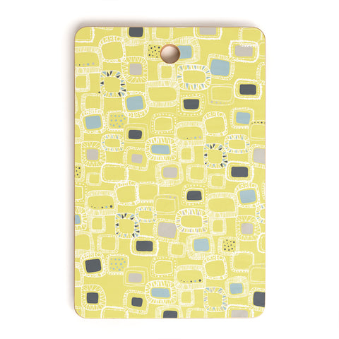 Rachael Taylor Shapes And Squares Green Cutting Board Rectangle