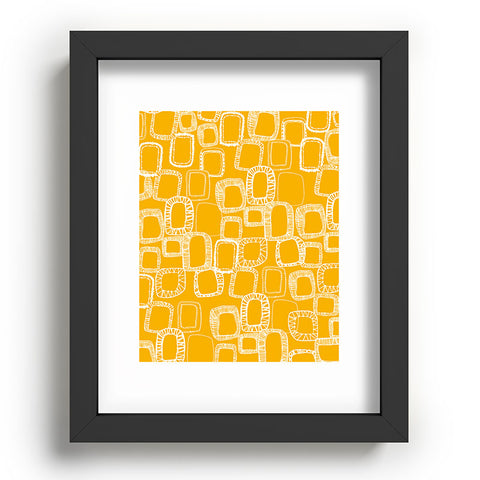 Rachael Taylor Shapes and Squares Mustard Recessed Framing Rectangle