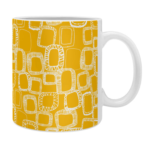Rachael Taylor Shapes and Squares Mustard Coffee Mug