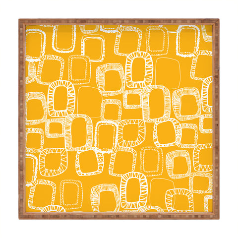 Rachael Taylor Shapes and Squares Mustard Square Tray