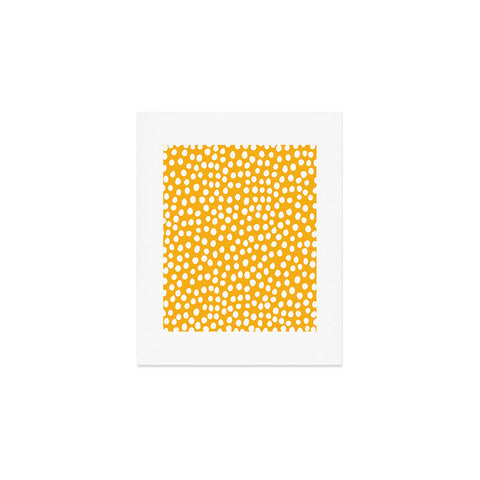 Rachael Taylor Urban Dot Mustard Art Print