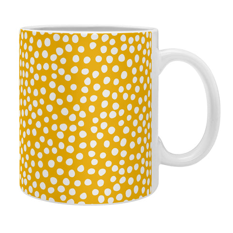 Rachael Taylor Urban Dot Mustard Coffee Mug
