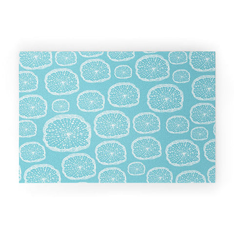 Rachael Taylor Wheel Of Wonder Turquoise Welcome Mat