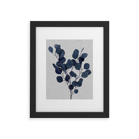 Rachel Elise Eucalyptus Leaf Stem Botanical Framed Art Print