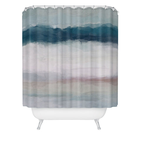 Rachel Elise Lullaby Waves Shower Curtain