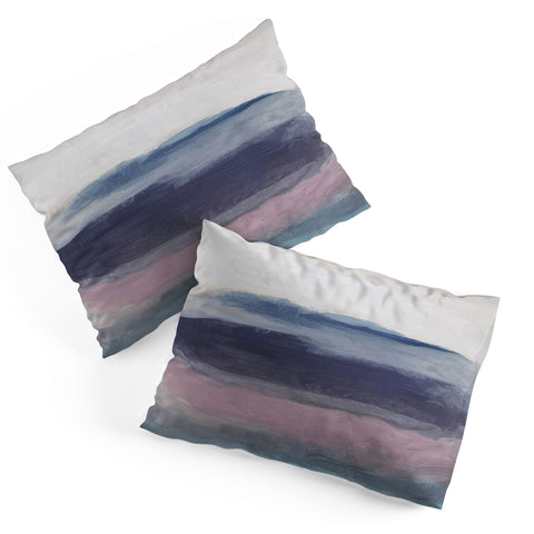 Rachel Elise Purple Waves Pillow Shams