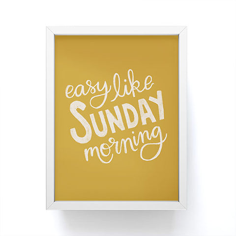 Rachel Szo Easy Like Sunday Morning Framed Mini Art Print