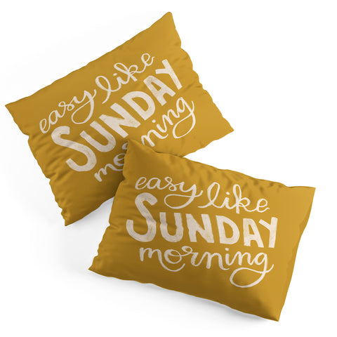Rachel Szo Easy Like Sunday Morning Pillow Shams