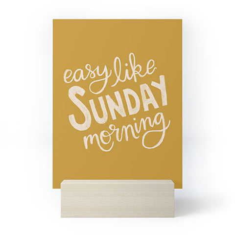 Rachel Szo Easy Like Sunday Morning Mini Art Print