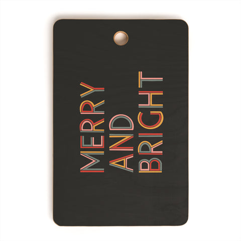 Rachel Szo Merry and Bright Dark Cutting Board Rectangle