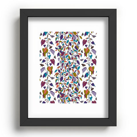 Rachelle Roberts Endless Vines White Recessed Framing Rectangle