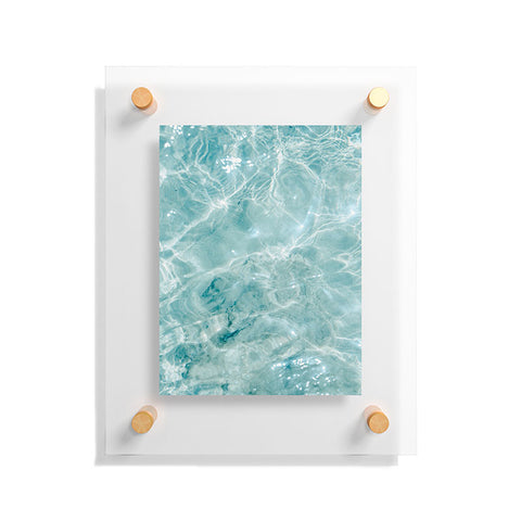 raisazwart Clear blue water Colorful ocean Floating Acrylic Print