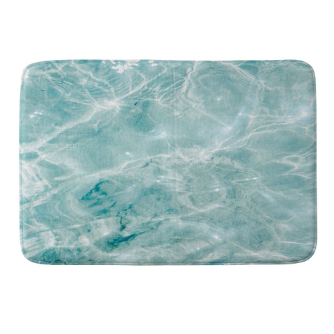 raisazwart Clear blue water Colorful ocean Memory Foam Bath Mat