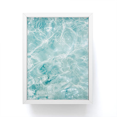 raisazwart Clear blue water Colorful ocean Framed Mini Art Print