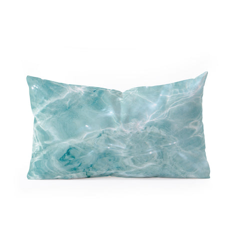 raisazwart Clear blue water Colorful ocean Oblong Throw Pillow