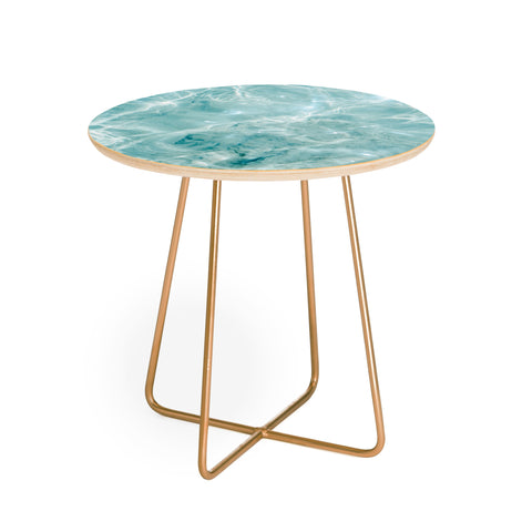 raisazwart Clear blue water Colorful ocean Round Side Table