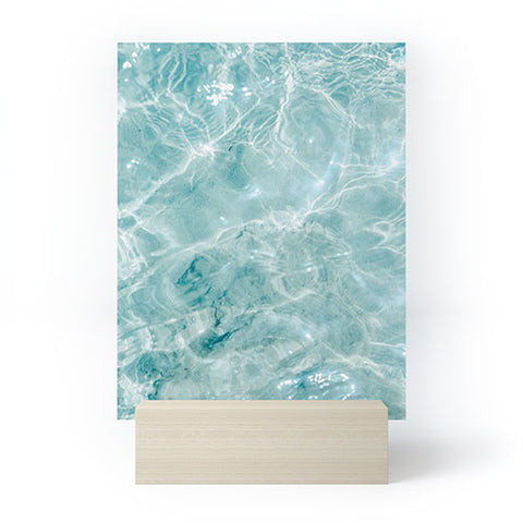 raisazwart Clear blue water Colorful ocean Mini Art Print