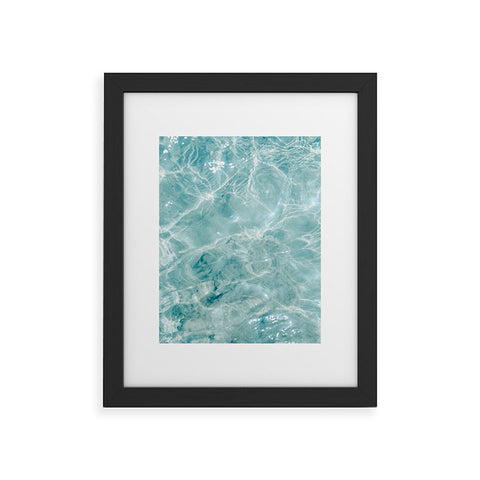 raisazwart Clear blue water Colorful ocean Framed Art Print