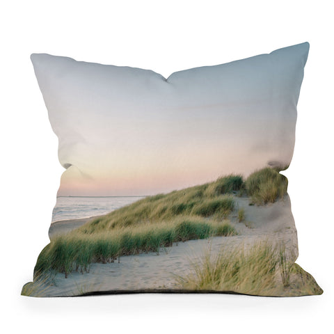 raisazwart Dunes of Holland Sunset Throw Pillow