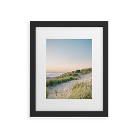 raisazwart Dunes of Holland Sunset Framed Art Print