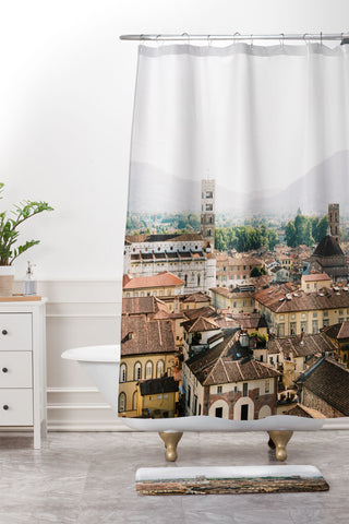 raisazwart Lucca Travel photography Italy Shower Curtain And Mat