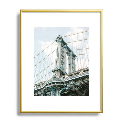 raisazwart Manhattan bridge New York City Metal Framed Art Print