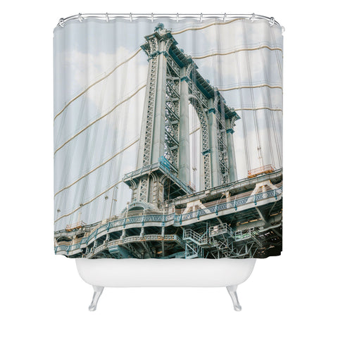 raisazwart Manhattan bridge New York City Shower Curtain
