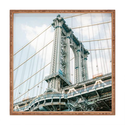 raisazwart Manhattan bridge New York City Square Tray