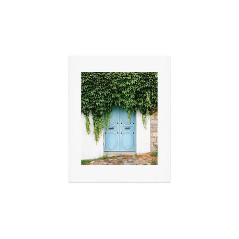 raisazwart The blue door of Montmartre Paris Art Print
