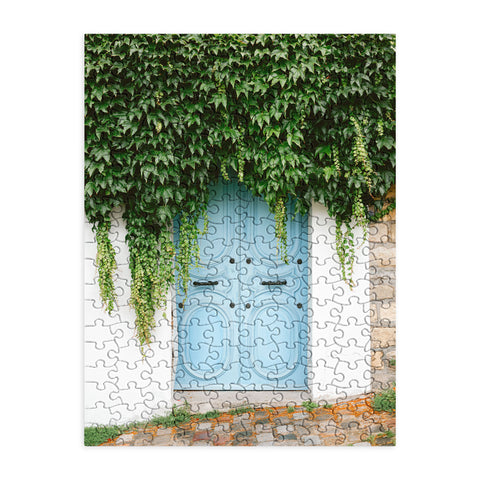 raisazwart The blue door of Montmartre Paris Puzzle