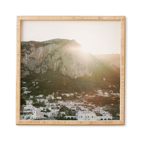 raisazwart Town of Capri Mountain View Framed Wall Art
