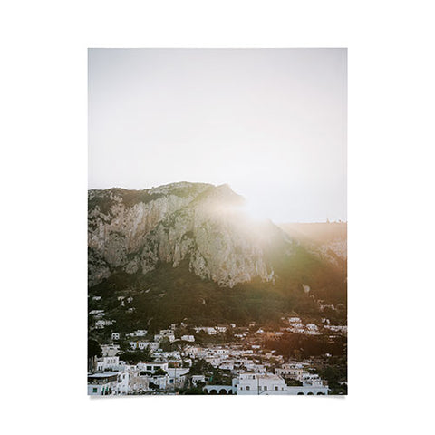 raisazwart Town of Capri Mountain View Poster