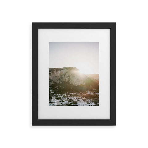raisazwart Town of Capri Mountain View Framed Art Print